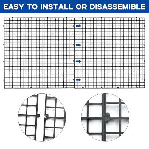 Qpets® 12PCS Fish Tank Divider Kit Mesh Screen with Suction Cups PP Plastic Aquarium Isolation Board Separator for Dividing Fish Turtles Lizards 30x30cm Qpets® 12PCS Fish Tank Divider Kit Mesh Screen with Suction Cups PP Plastic Aquarium Isolation Board Separator for Dividing Fish Turtles Lizards 30x30cm